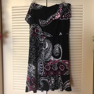 Black House White Market ruffled/strapless dress